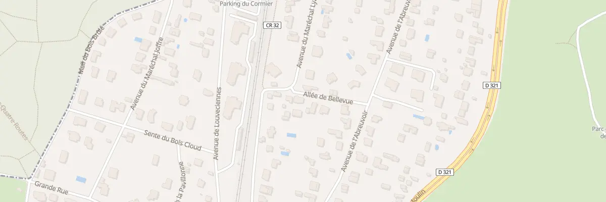 Plan du 7 All de Bellevue à La Celle-Saint-Cloud