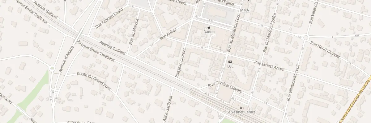 Plan du 2B Rue Jean Laurent au Vésinet
