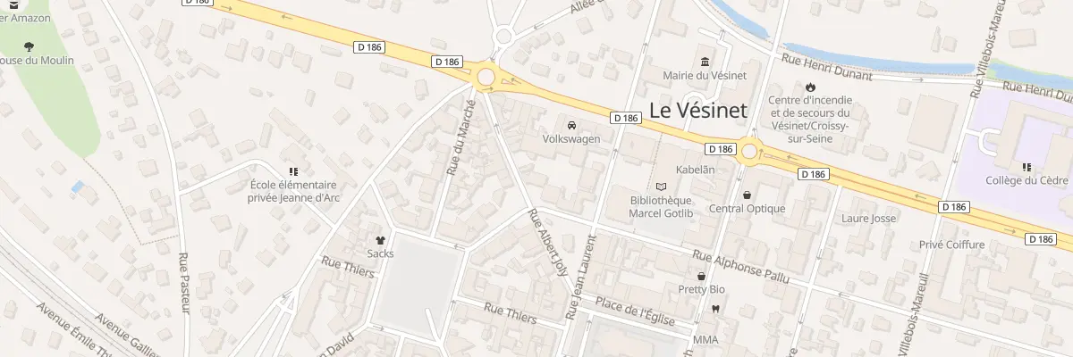Plan du 6 Rue Albert Joly au Vésinet