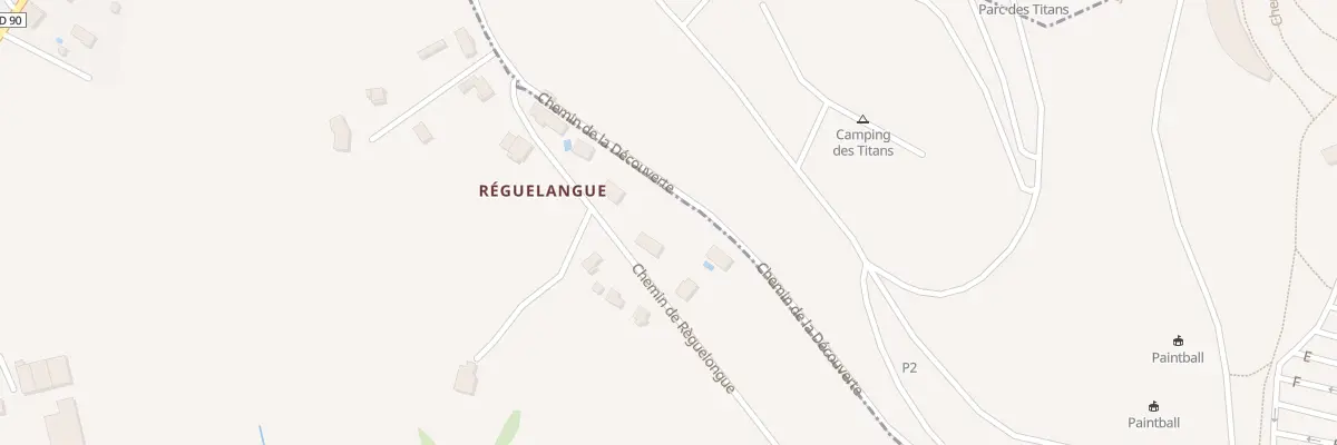 Plan du 5 Che de Règuelongue à Taïx