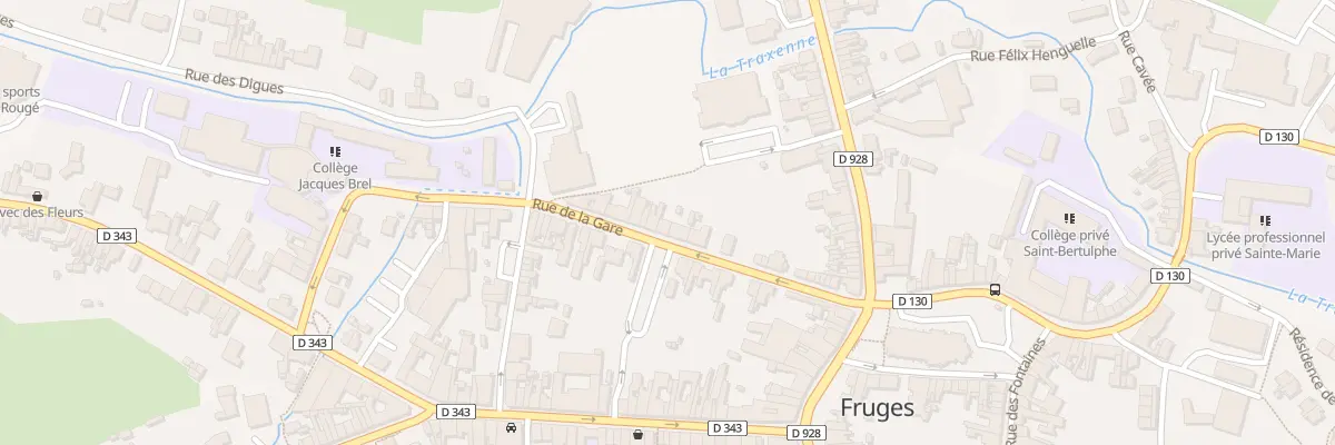 Plan du 16 Rue de la Gare à Fruges