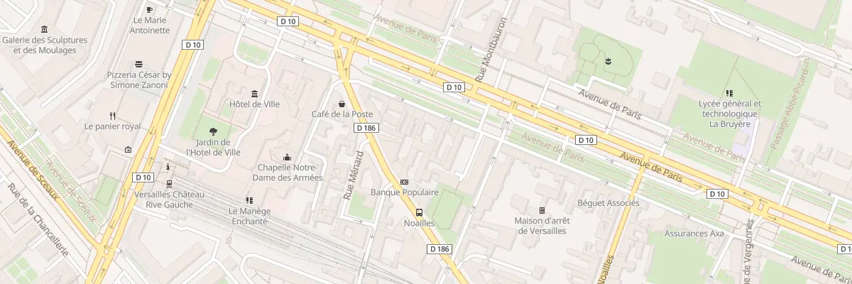 Plan du 18 Av de Paris à Versailles