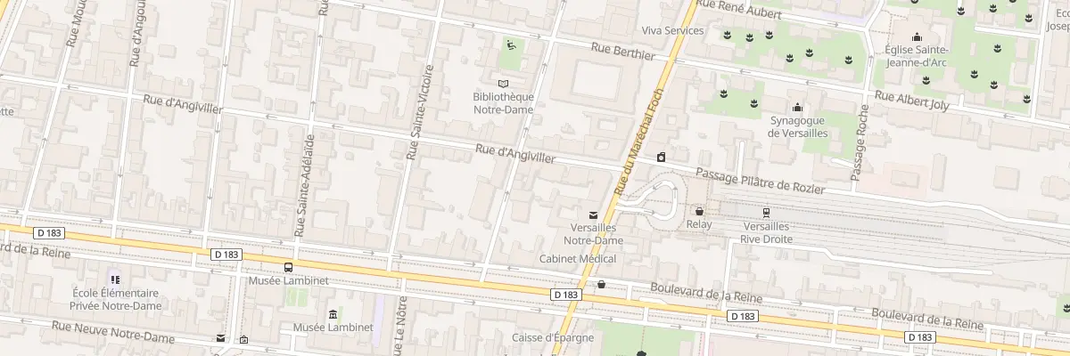 Plan du 36 Rue d’Angiviller à Versailles