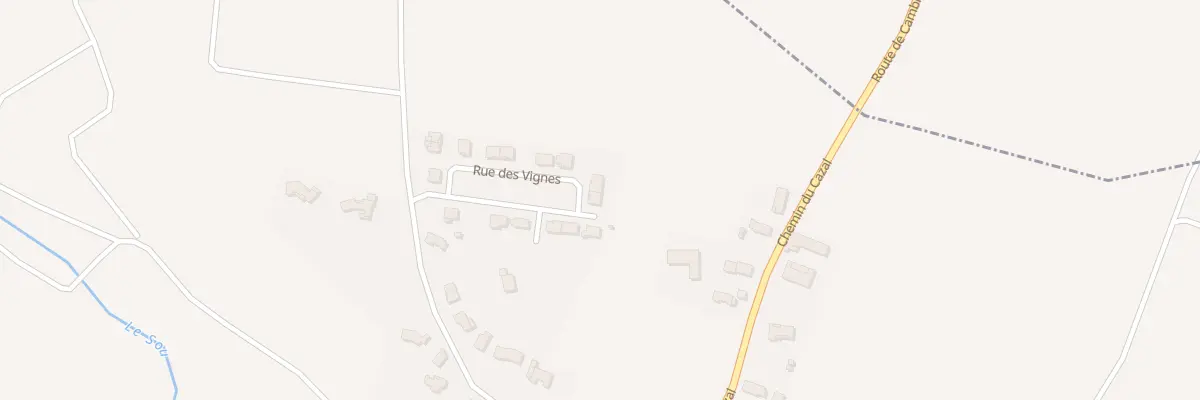 Plan du 2 Rue des Vignes à Cambieure