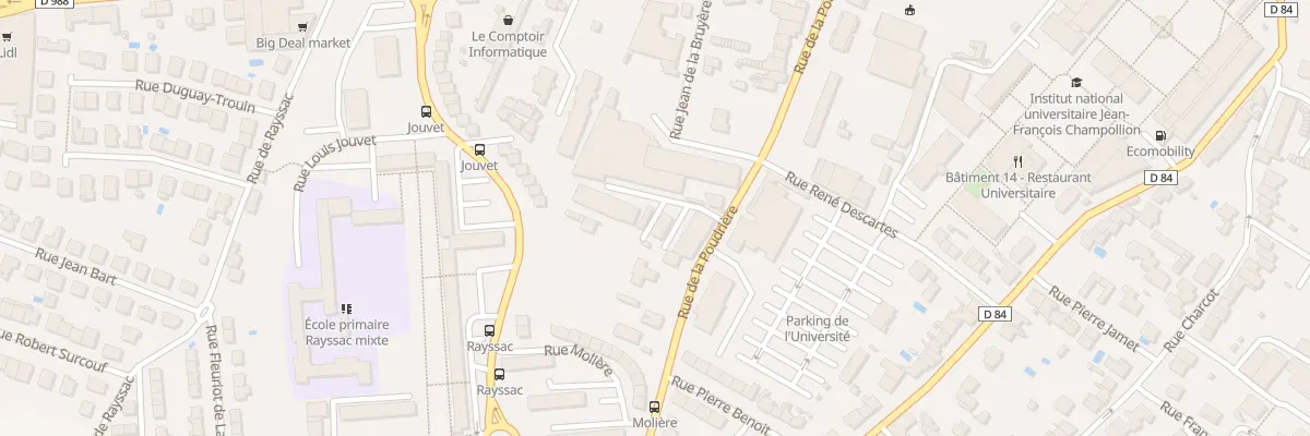 Plan du 26 Rue de la Poudrière à Albi