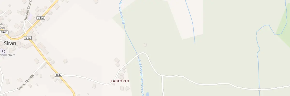 Plan du 5216 Labeyrio à Siran