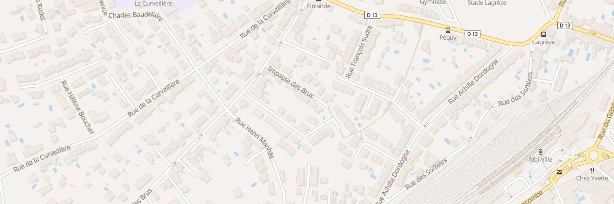 Plan du 9004 Rue des Brus à Albi
