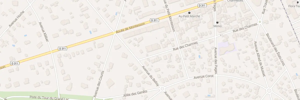 Plan du 28 Rue des Charmes au Vésinet