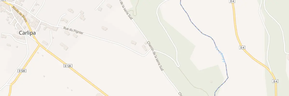 Plan du 9000 Rue du Pignier à Carlipa