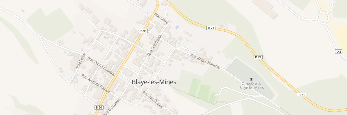 Plan du 3 Rue Alsace à Blaye-les-Mines