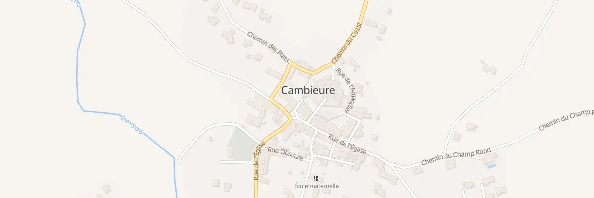 Plan du Village à Cambieure