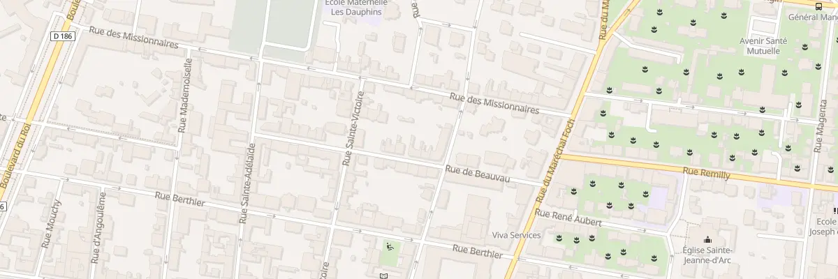 Plan du 21 Rue de Beauvau à Versailles