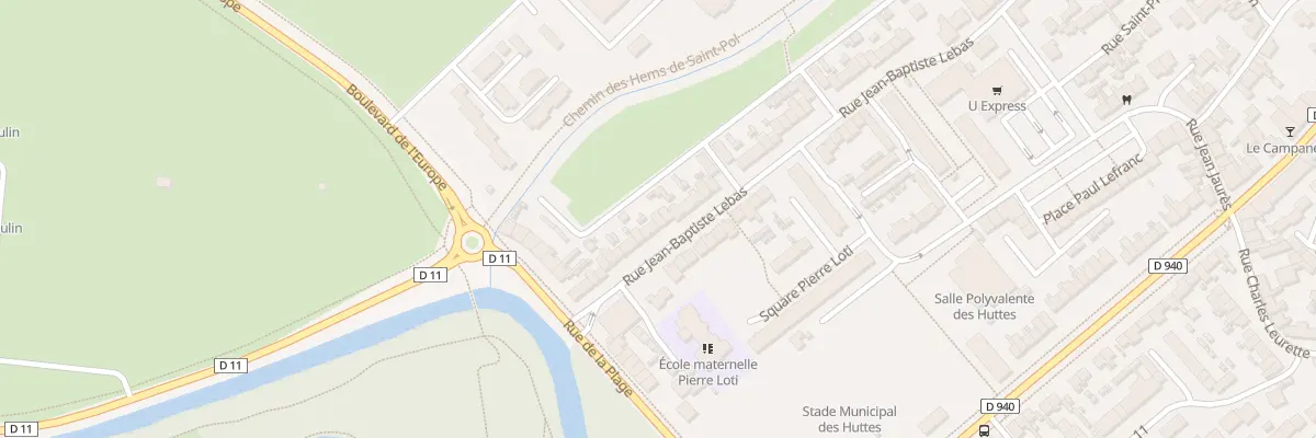 Plan du 25 Rue Jean-Baptiste Lebas à Gravelines