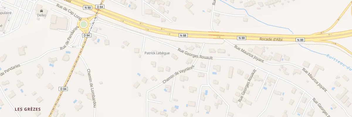 Plan du 22 Rue Georges Rouault à Albi