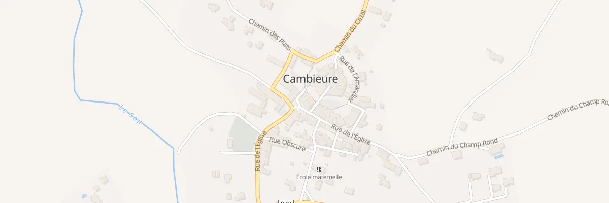 Plan du 2 Rue du Presbytère à Cambieure