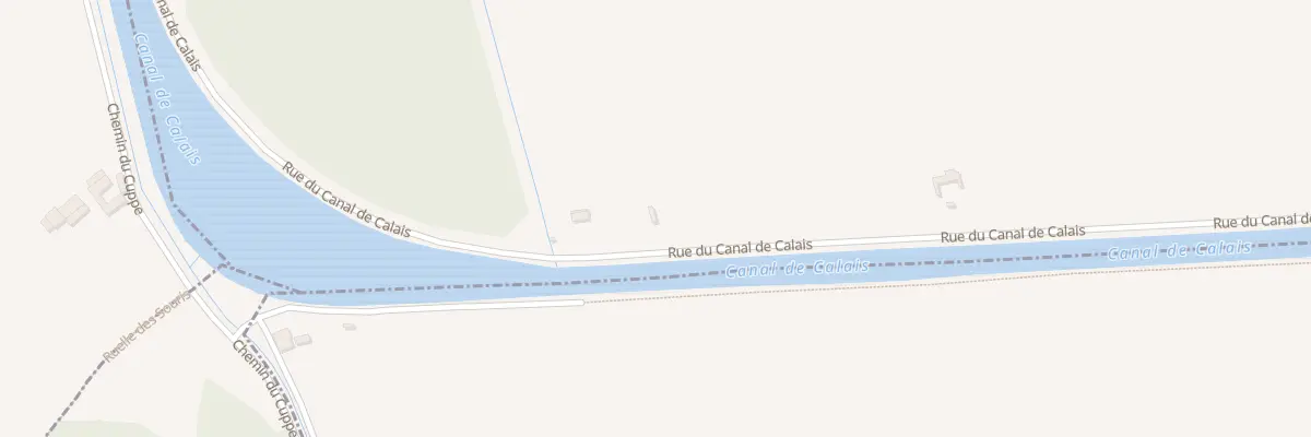 Plan du 3838 Rue du Canal de Calais à Sainte-Marie-Kerque
