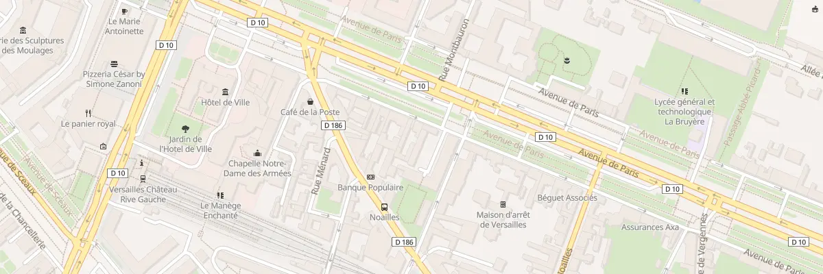 Plan du 20 Av de Paris à Versailles