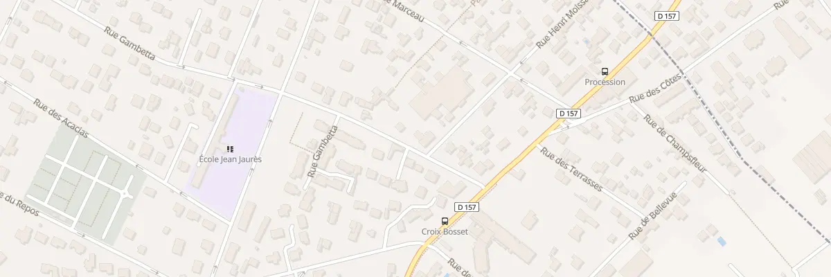 Plan du 12 Rue Gambetta au Mesnil-le-Roi