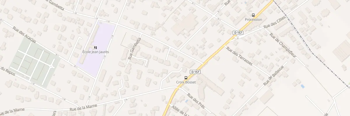 Plan du 5 Rue Gambetta au Mesnil-le-Roi