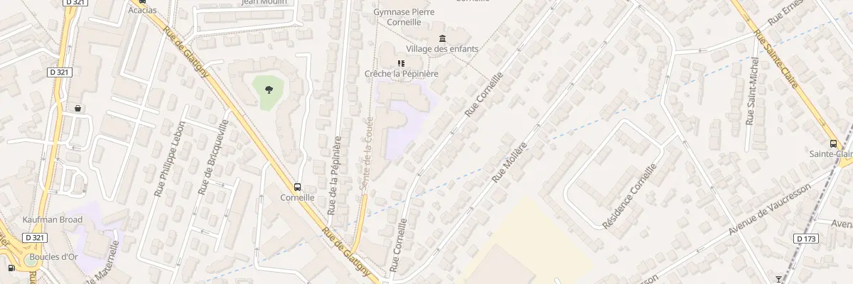 Plan du 25 Rue Corneille au Chesnay-Rocquencourt