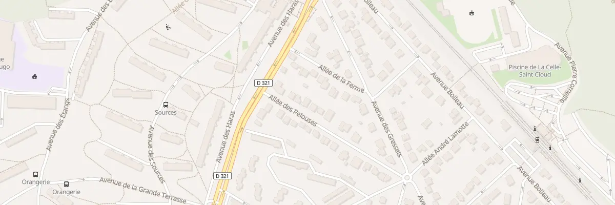 Plan du 22 All des Pelouses à La Celle-Saint-Cloud