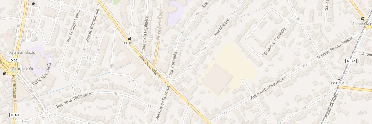 Plan du 3 Rue Molière au Chesnay-Rocquencourt