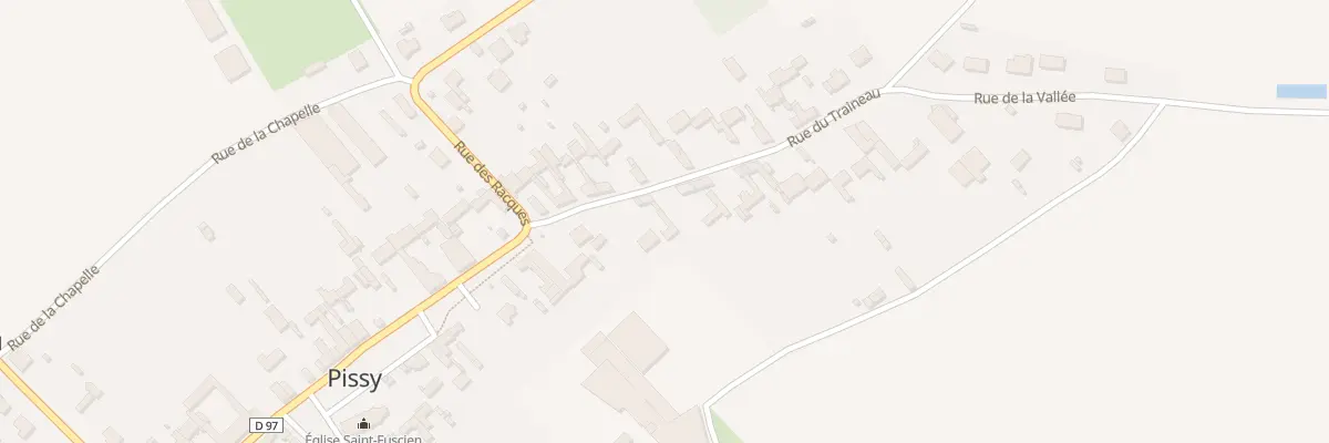Plan du 6 Rue du Traineau à Pissy