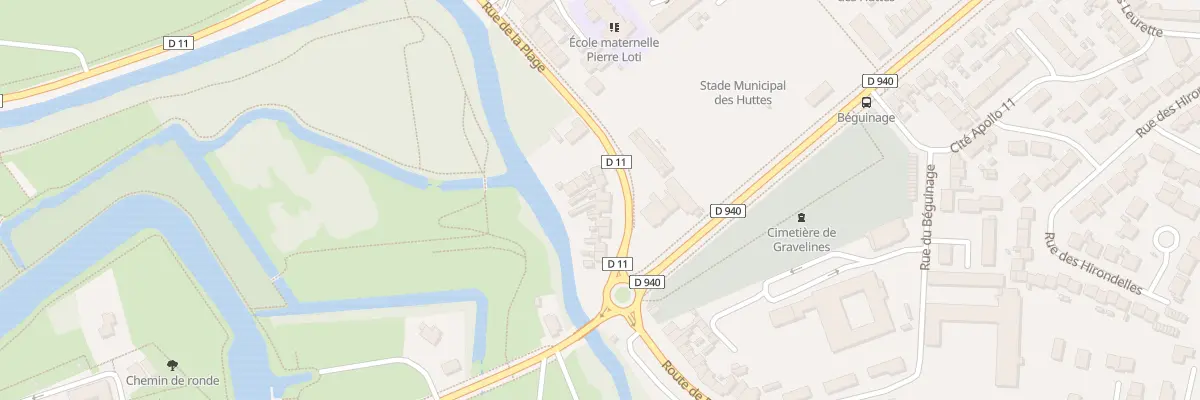 Plan du 11 Rue de la Plage à Gravelines