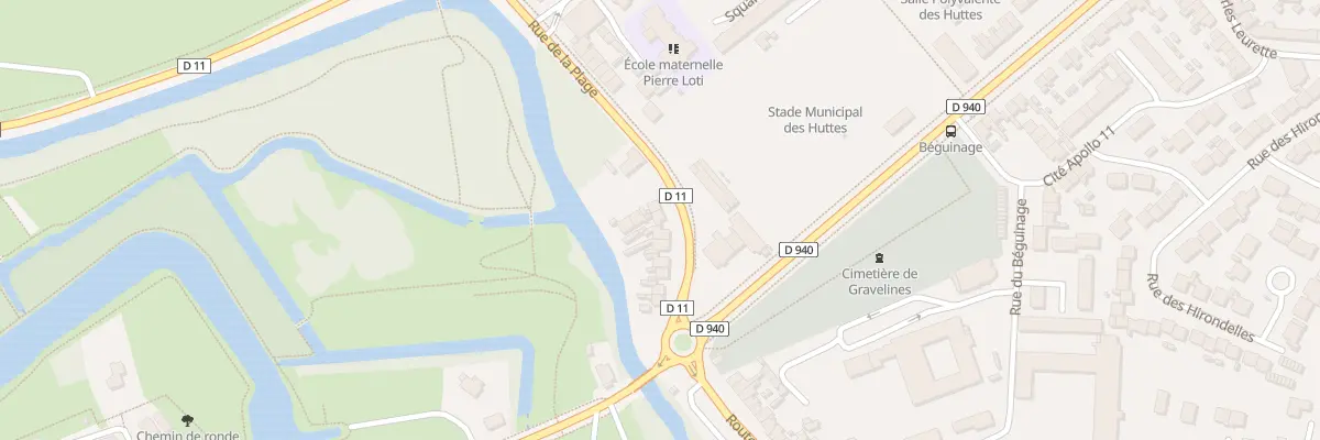 Plan du 13 Rue de la Plage à Gravelines