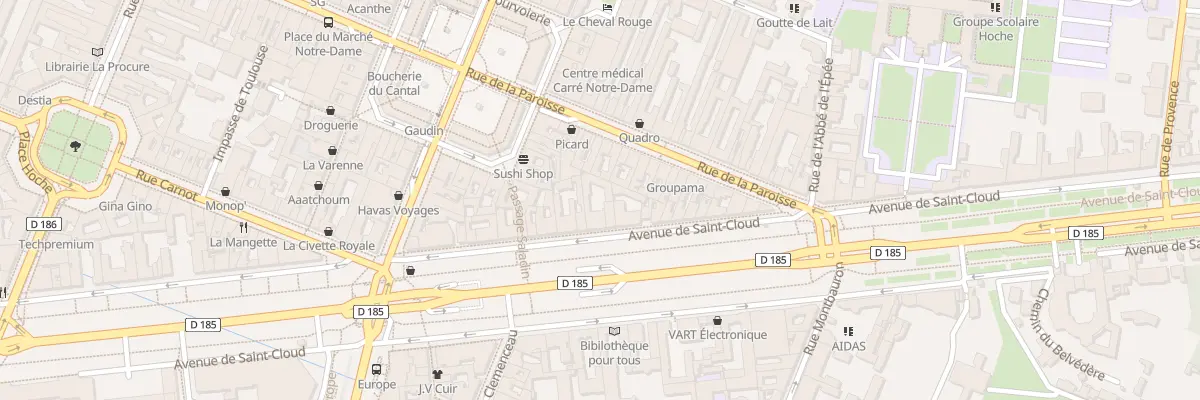 Plan du 45 Av de Saint-Cloud à Versailles