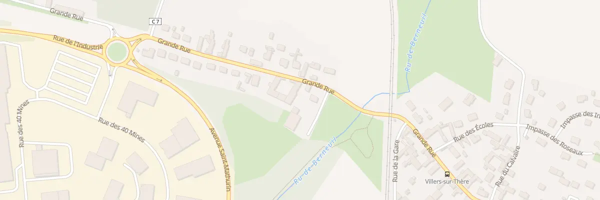 Plan de Villers sur There à Allonne