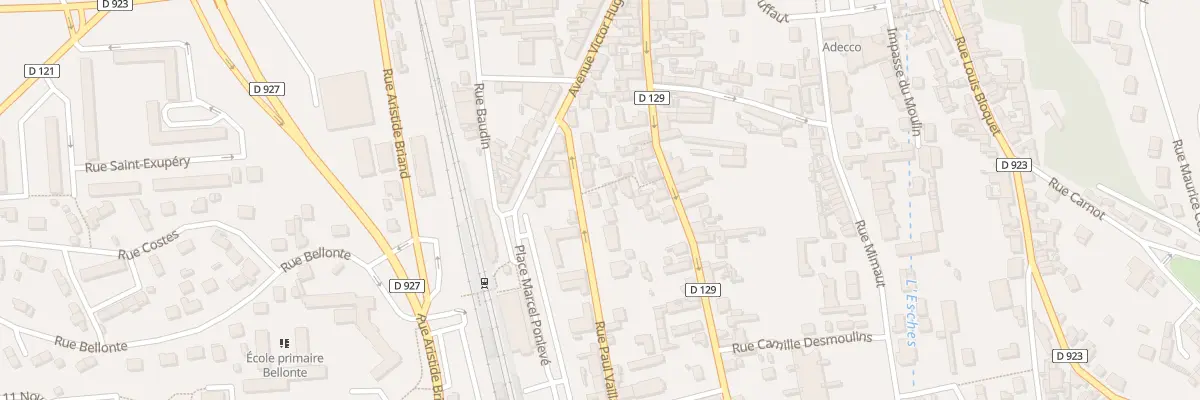 Plan du 11 Rue Paul V Couturier à Méru