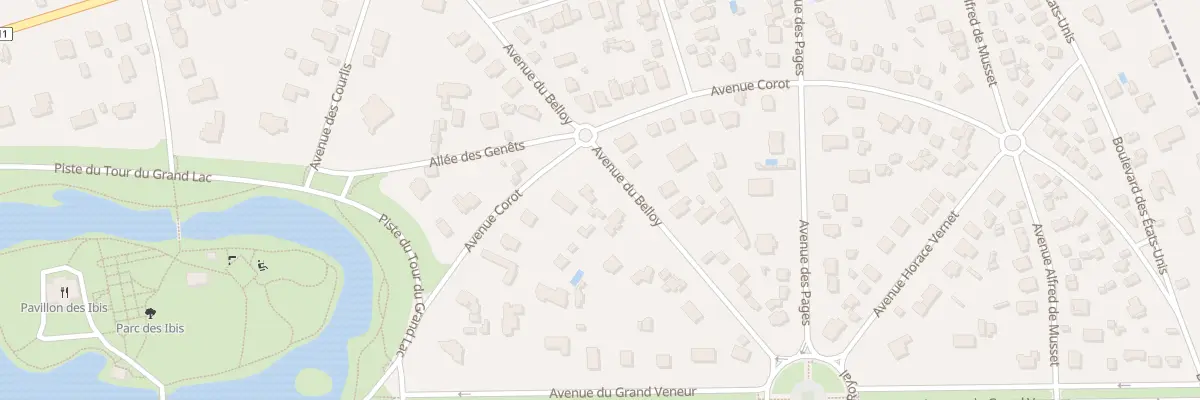 Plan du 33 Av du Belloy au Vésinet