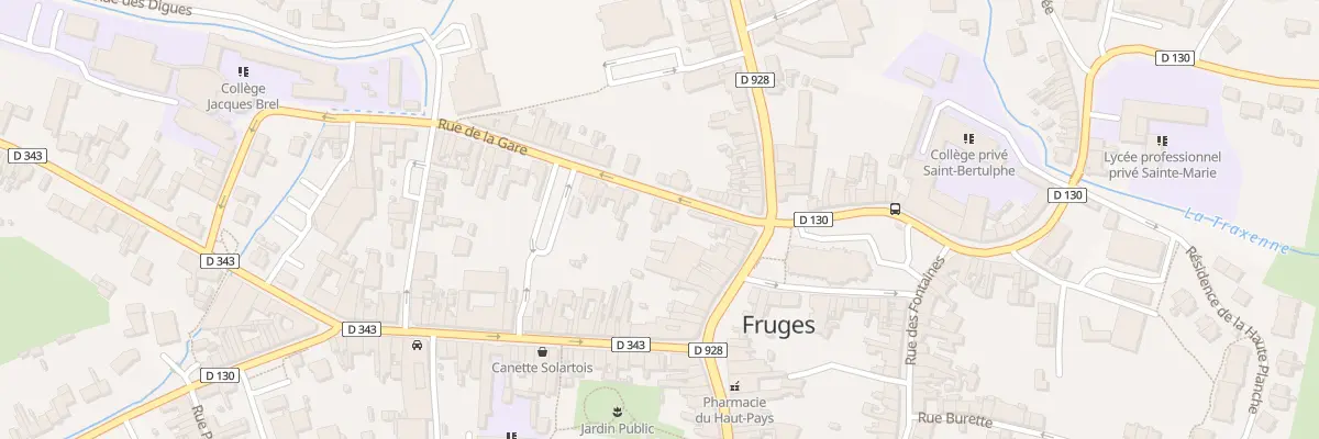 Plan du 5 Rue de la Gare à Fruges