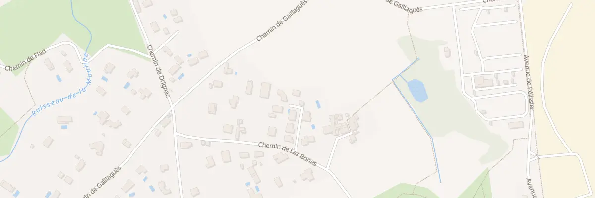 Plan du 208 Che de Las Bories à Albi