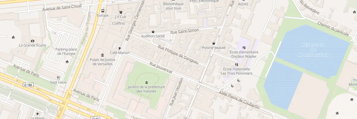 Plan du 16 Rue Philippe de Dangeau à Versailles