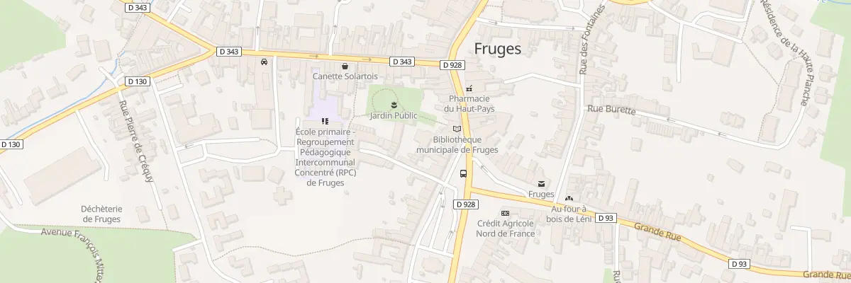 Plan du 25 Pl du General de Gaulle à Fruges