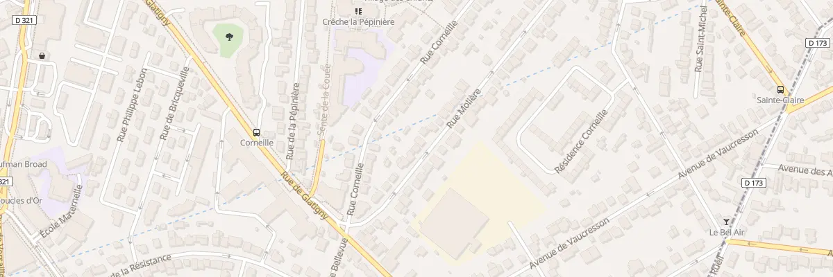 Plan du 15 Rue Molière au Chesnay-Rocquencourt