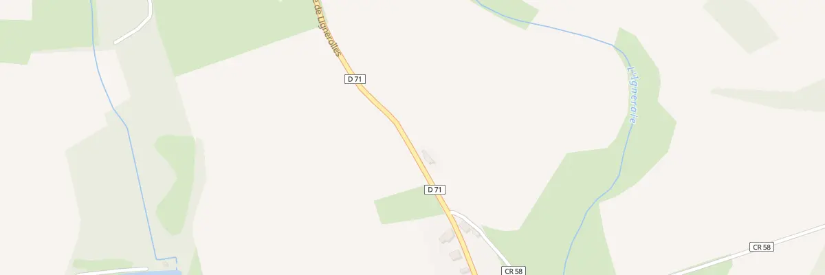 Plan du 13 Rte de Lignerolles à Urciers