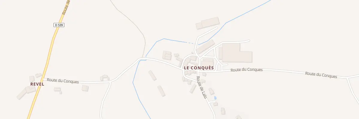 Plan du 401 Rte du Conques à Drulhe