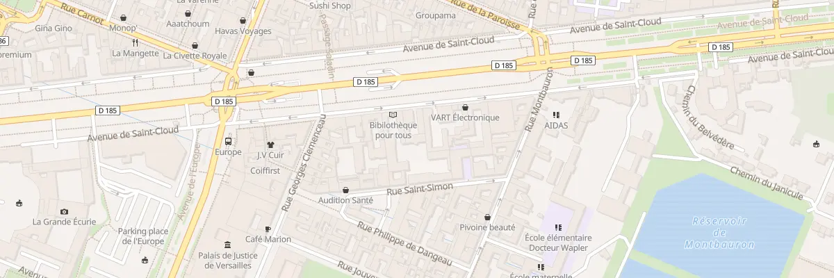 Plan du 38 Av de Saint-Cloud à Versailles