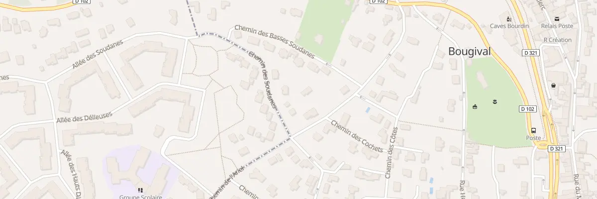 Plan du 91 Che des Soudannes à Bougival