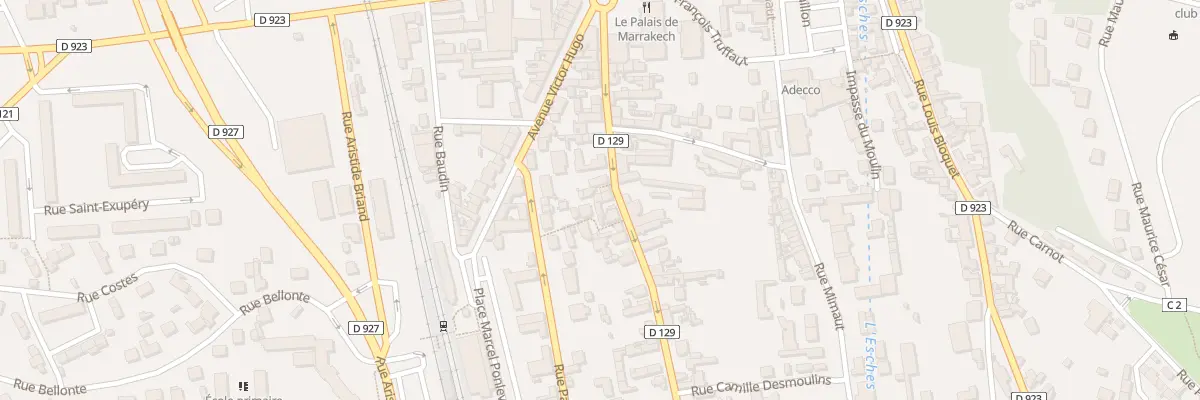 Plan du 36 Rue Anatole France à Méru