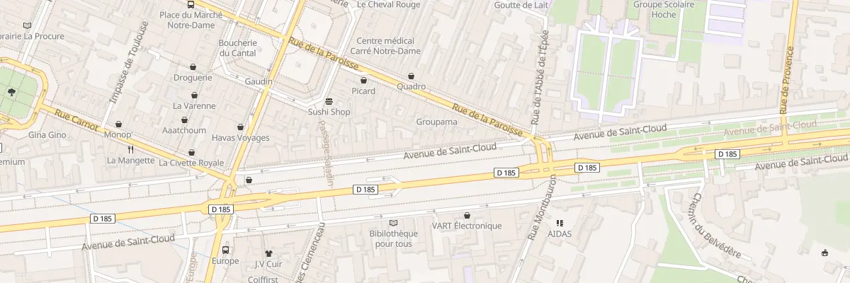 Plan du 55 Av de Saint-Cloud à Versailles