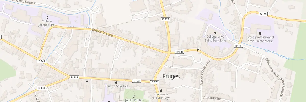 Plan du 1 Rue de la Gare à Fruges
