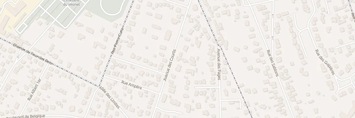 Plan du 32 Av des Courlis au Vésinet