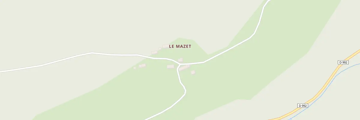 Plan du 2 Le Mazet à Saint-Quentin-la-Chabanne