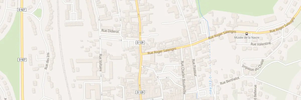 Plan du 1 Rue Roger Salengro à Méru