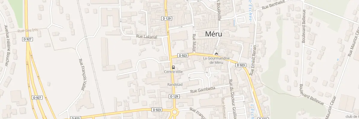 Plan du 25 Rue de la République à Méru