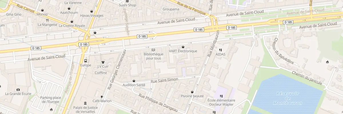 Plan du 40 Av de Saint-Cloud à Versailles